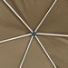 Foișor pop-up hexagonal pereți laterali 3,6x3,1 m taupe 220g/m² - WALTI WALTI