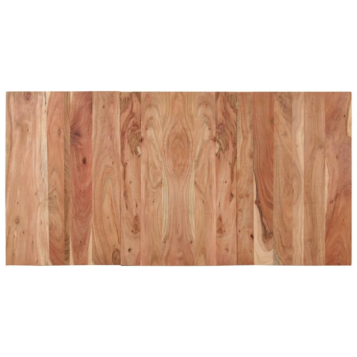 Masă de bucătărie, negru, 140x70x76 cm, lemn masiv de acacia - WALTI WALTI