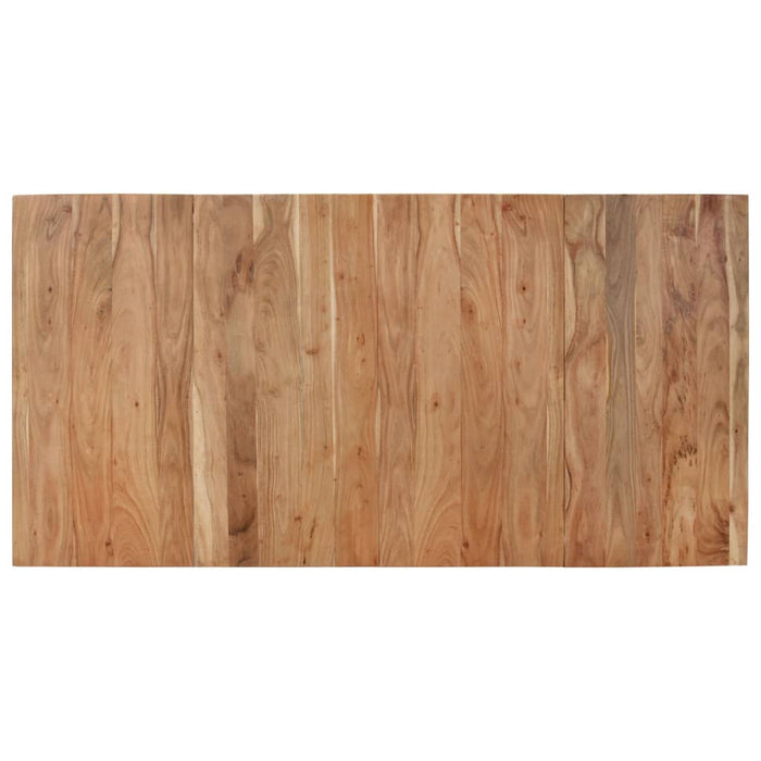 Masă de bucătărie, negru, 180x90x77 cm, lemn masiv de acacia WALTI