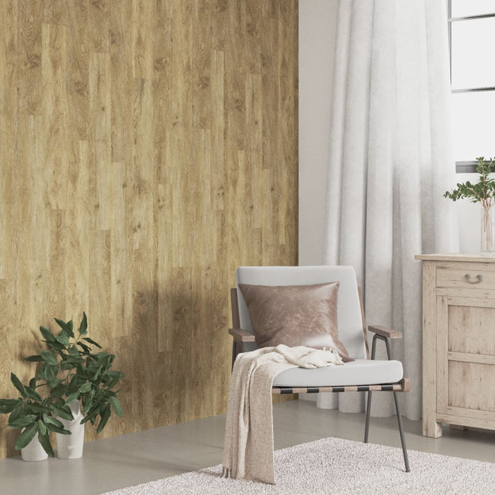 Panouri de perete aspect lemn, maro, 2,06 m², PVC - WALTI WALTI