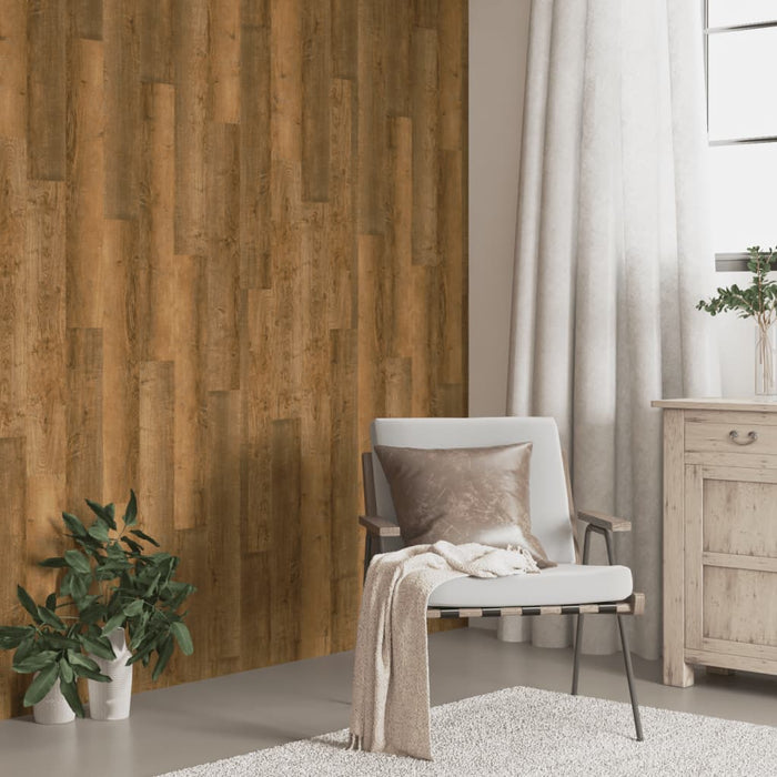 Panouri de perete aspect lemn, maro, 2,06 m², PVC - WALTI WALTI