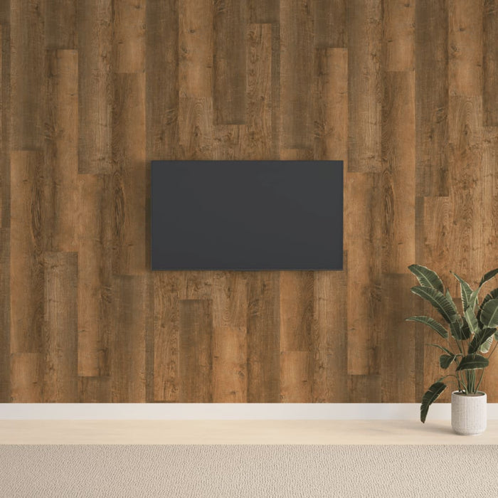 Panouri de perete aspect lemn, maro, 2,06 m², PVC - WALTI WALTI