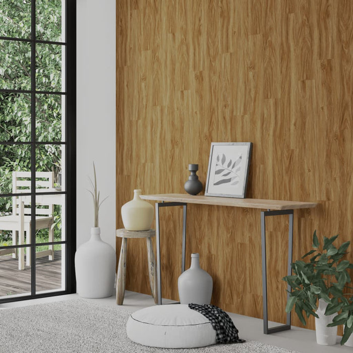 Panouri de perete aspect lemn, maro, 2,06 m², PVC - WALTI WALTI