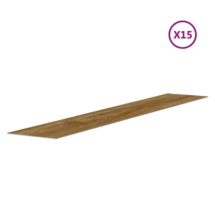 Panouri de perete aspect lemn, maro, 2,06 m², PVC - WALTI WALTI