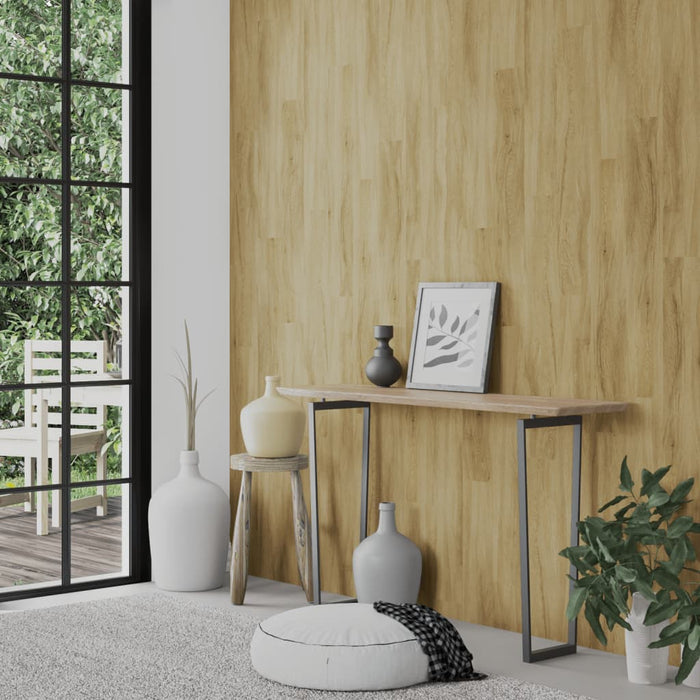 Panouri de perete aspect lemn, maro, 2,06 m², PVC - WALTI WALTI