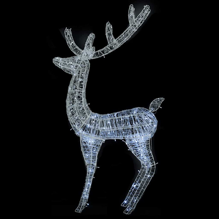 Ren de Crăciun 250 LED-uri, 2 buc., alb rece, 180 cm, acril XXL WALTI