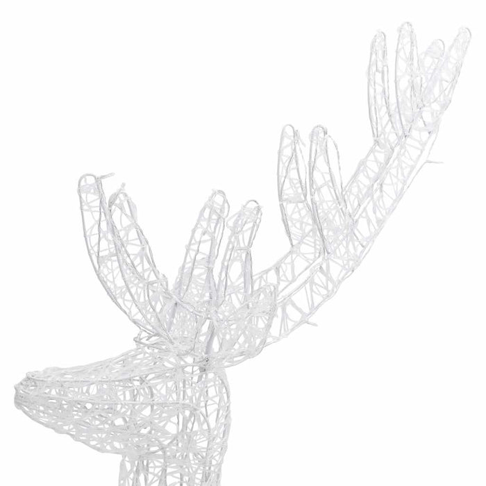 Ren de Crăciun 250 LED-uri, 3 buc., alb rece, 180 cm, acril XXL WALTI