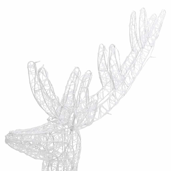 Ren de Crăciun 250 LED-uri, 2 buc., albastru, 180 cm, acril XXL - WALTI WALTI
