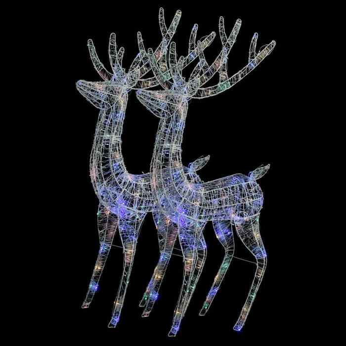 Ren de Crăciun 250 LED-uri, 2 buc. multicolor 180 cm acril XXL - WALTI WALTI