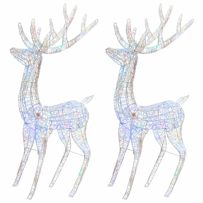 Ren de Crăciun 250 LED-uri, 2 buc. multicolor 180 cm acril XXL - WALTI WALTI