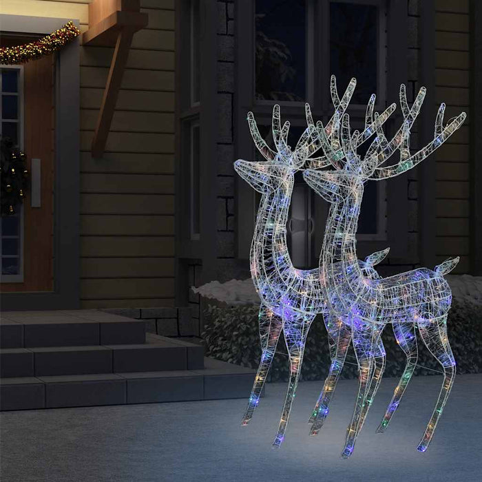 Ren de Crăciun 250 LED-uri, 2 buc. multicolor 180 cm acril XXL - WALTI WALTI