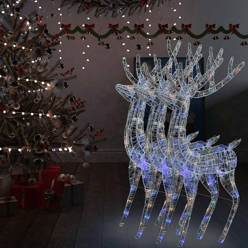 Ren de Crăciun 250 LED-uri, 3 buc. multicolor 180 cm acril XXL - WALTI WALTI