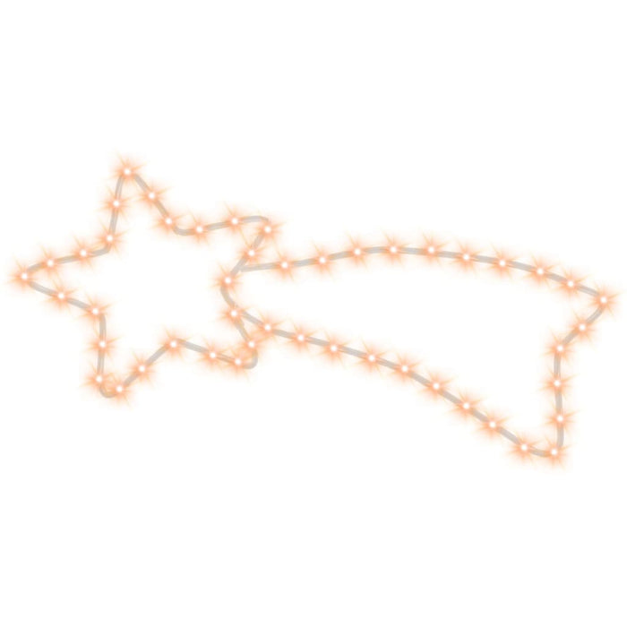 Figurină cometă de Crăciun 48 LED-uri 3 buc. alb cald 65x28 cm WALTI