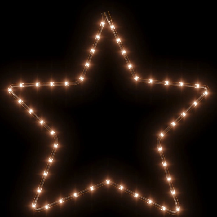 Figurină stea de Crăciun 48 LED-uri, 2 buc., alb cald, 56 cm - WALTI WALTI
