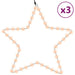 Figurină stea de Crăciun 48 LED-uri, 3 buc., alb cald, 56 cm - WALTI WALTI