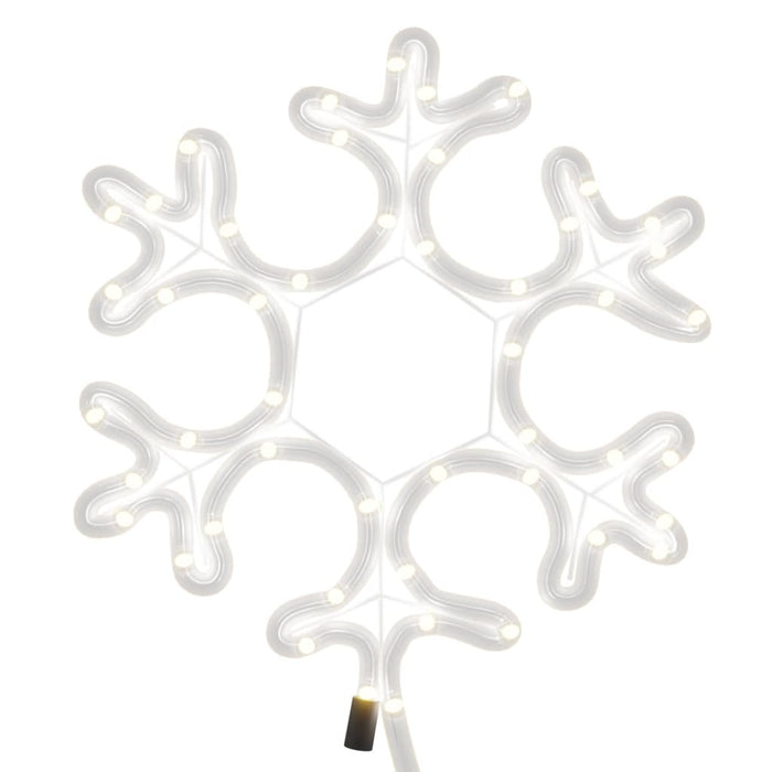 Figurină fulg de zăpadă de Crăciun LED 3 buc. alb cald 27x27 cm WALTI