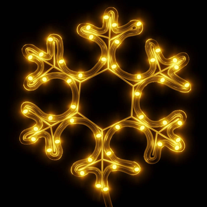 Figurină fulg de zăpadă de Crăciun LED 3 buc. alb cald 27x27 cm WALTI