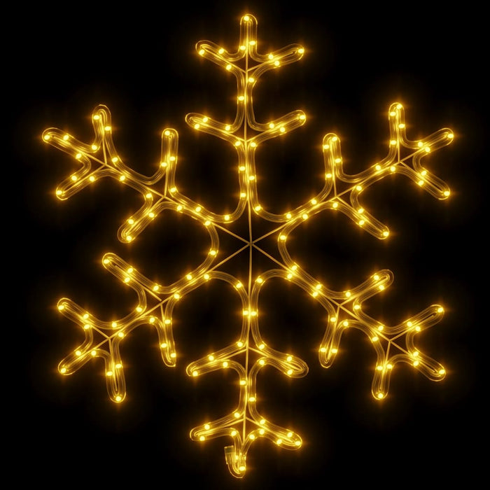 Figurină Fulg de Zăpadă de Crăciun LED 2 buc. alb cald 59x59 cm WALTI