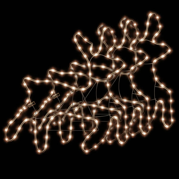 Figurină ren de Crăciun cu LED, 3 buc., alb cald, 57x55x4,5 cm WALTI