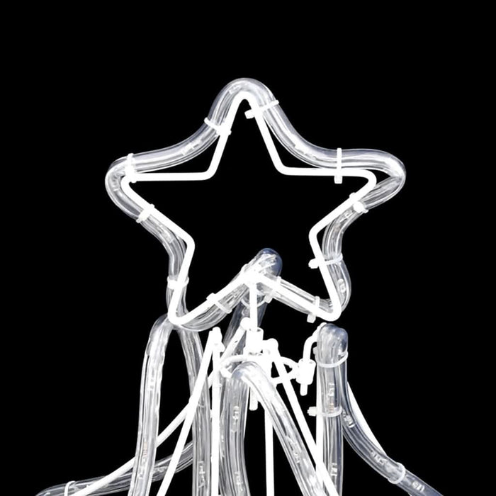 Figurină brad de Crăciun pliabil LED 2 buc alb cald 87x87x93 cm WALTI