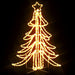 Figurină brad de Crăciun pliabil LED 3 buc alb cald 87x87x93 cm - WALTI WALTI