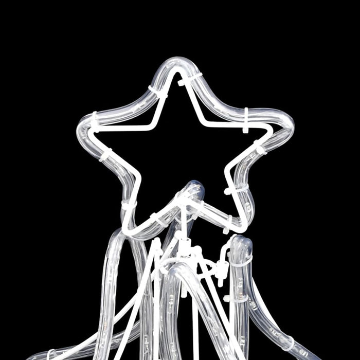 Figurină brad de Crăciun pliabil LED 3 buc alb cald 87x87x93 cm - WALTI WALTI