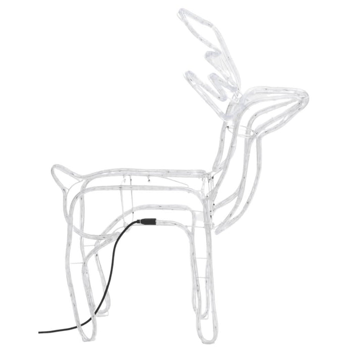 Figurină ren de Crăciun, 2 buc., alb cald, 76x42x87 cm WALTI