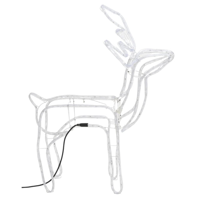 Figurină ren de Crăciun, 3 buc., alb cald, 76x42x87 cm - WALTI WALTI