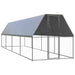 Coteț de păsări pentru exterior, 2x8x2 m, oțel galvanizat - WALTI WALTI