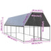 Coteț de păsări pentru exterior, 2x8x2 m, oțel galvanizat - WALTI WALTI