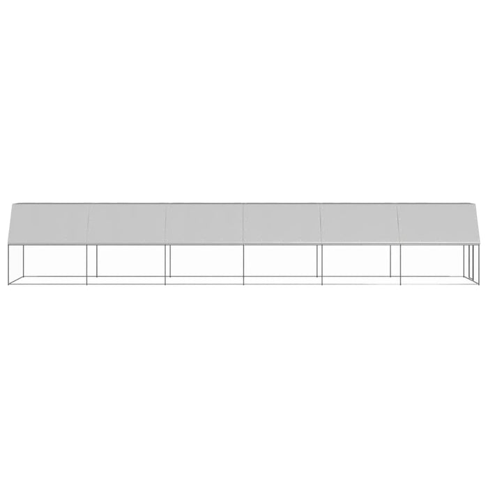 Coteț de păsări pentru exterior, 2x12x2 m, oțel galvanizat - WALTI WALTI