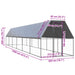 Coteț de păsări pentru exterior, 2x12x2 m, oțel galvanizat - WALTI WALTI