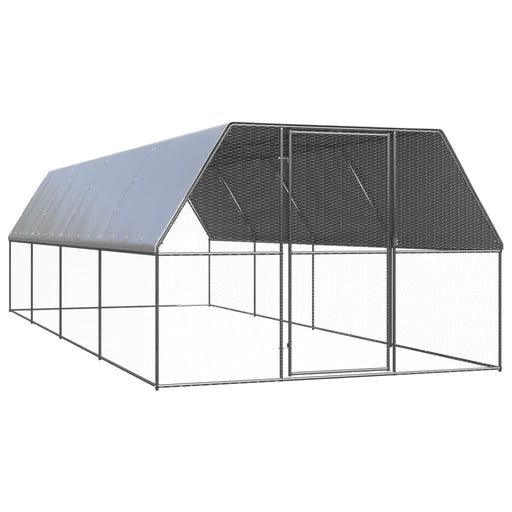 Coteț de păsări pentru exterior, 3x8x2 m, oțel galvanizat - WALTI WALTI