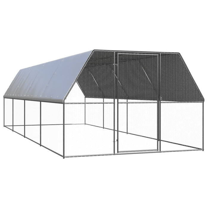 Coteț de păsări pentru exterior, 3x8x2 m, oțel galvanizat - WALTI WALTI