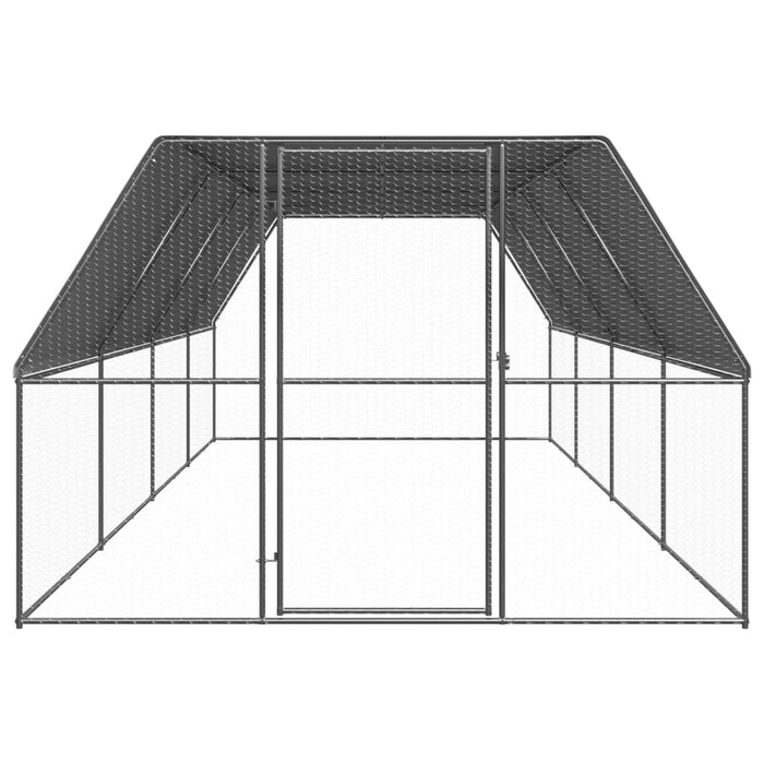 Coteț de păsări pentru exterior, 3x8x2 m, oțel galvanizat - WALTI WALTI