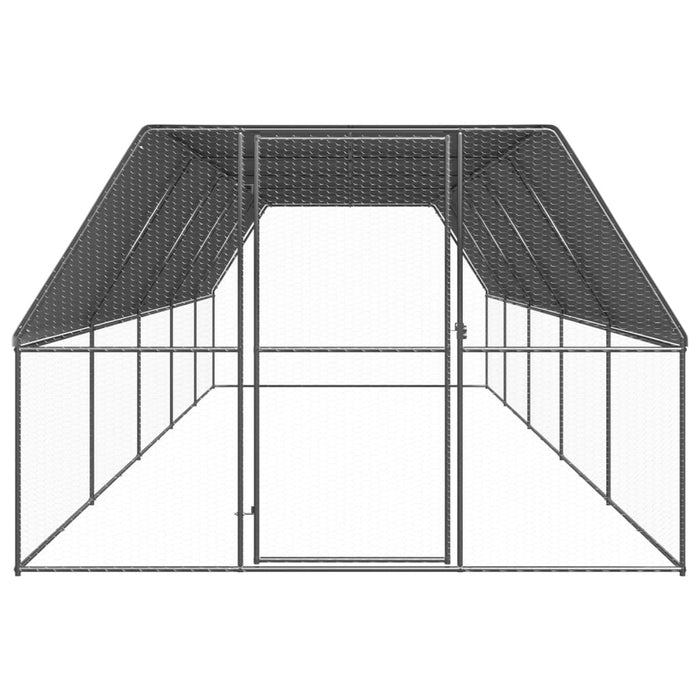 Coteț de păsări pentru exterior, 3x10x2 m, oțel galvanizat - WALTI WALTI