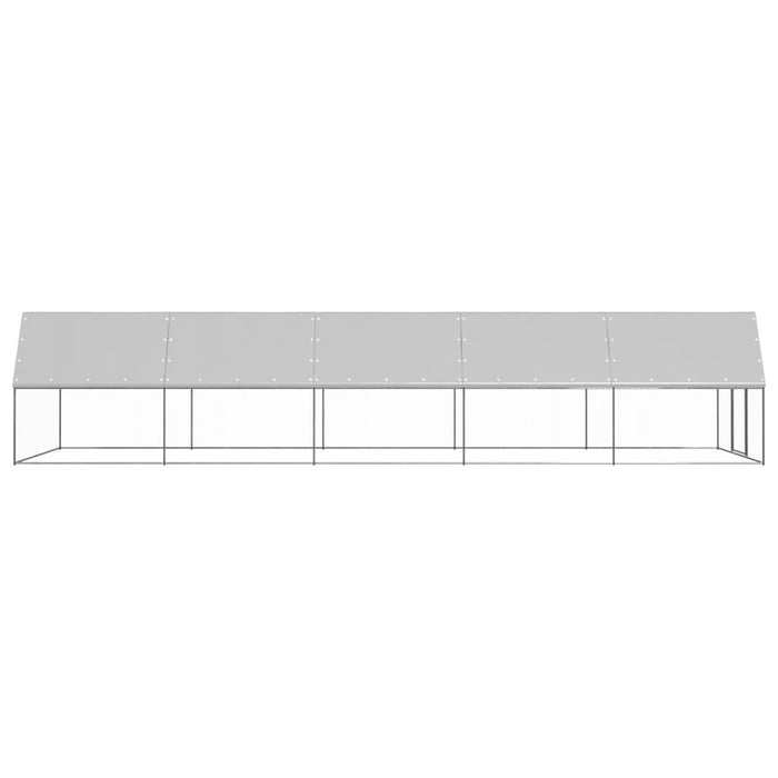 Coteț de păsări pentru exterior, 3x10x2 m, oțel galvanizat - WALTI WALTI