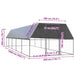Coteț de păsări pentru exterior, 3x10x2 m, oțel galvanizat - WALTI WALTI