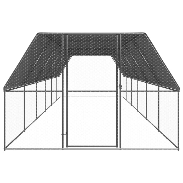 Coteț de păsări pentru exterior, 3x12x2 m, oțel galvanizat - WALTI WALTI
