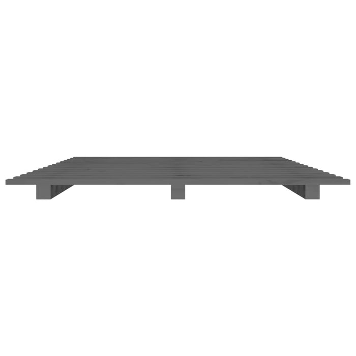Cadru de pat, gri, 90x200 cm, lemn masiv de pin - WALTI WALTI