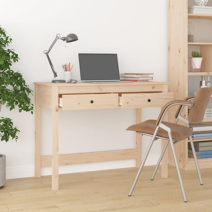 Birou cu sertare, 100x50x78 cm, lemn masiv de pin - WALTI WALTI
