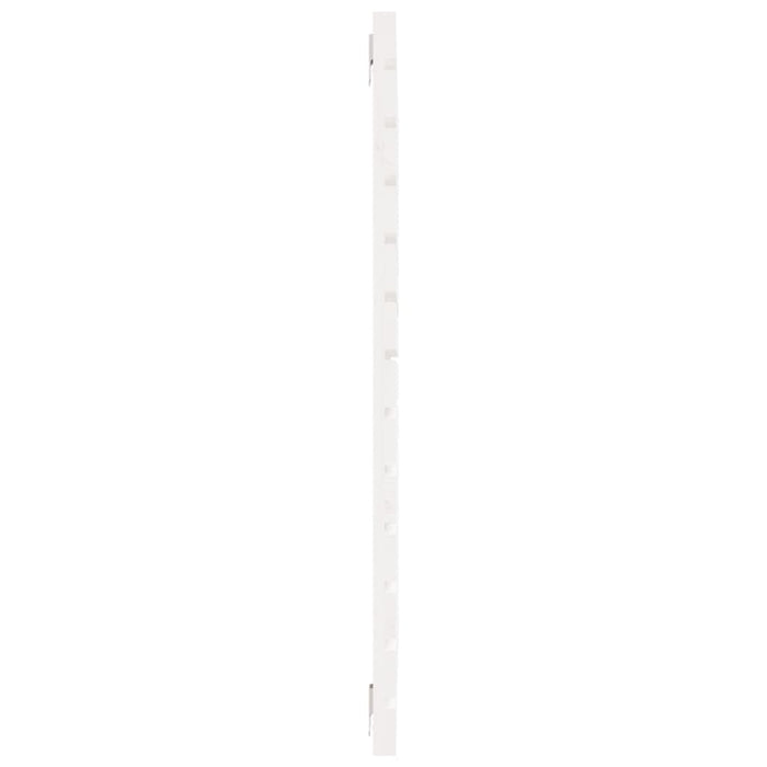 Tăblie de pat pentru perete, alb, 106x3x91,5 cm, lemn masiv pin - WALTI WALTI