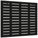 Tăblie de pat pentru perete, negru 106x3x91,5 cm lemn masiv pin - WALTI WALTI