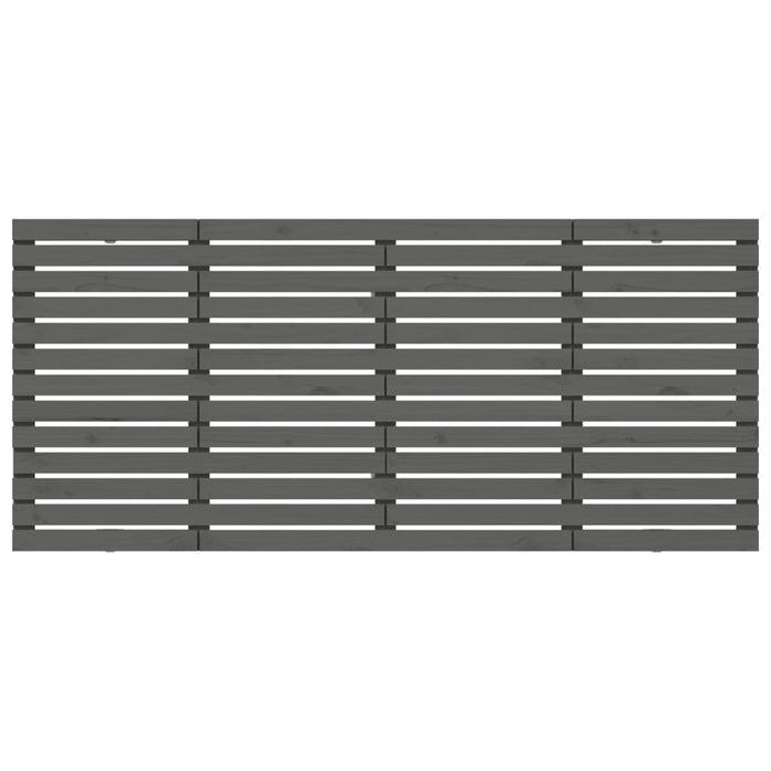 Tăblie de pat pentru perete, gri, 206x3x91,5 cm, lemn masiv pin - WALTI WALTI