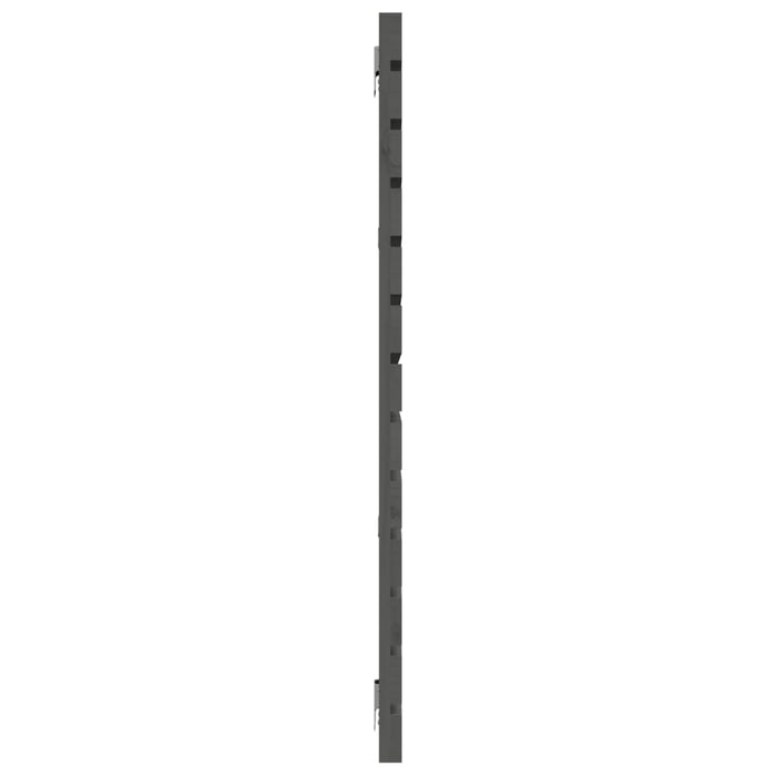 Tăblie de pat pentru perete, gri, 206x3x91,5 cm, lemn masiv pin - WALTI WALTI