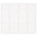 Tăblie de pat pentru perete, alb, 96x3x91,5 cm, lemn masiv pin - WALTI WALTI