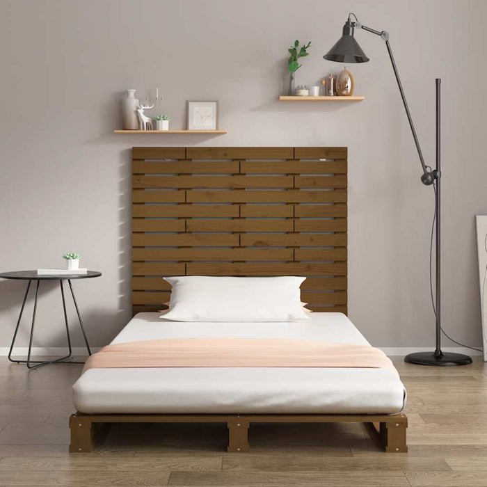 Tăblie de pat pentru perete, maro miere, 96x3x91,5 cm, lemn pin - WALTI WALTI