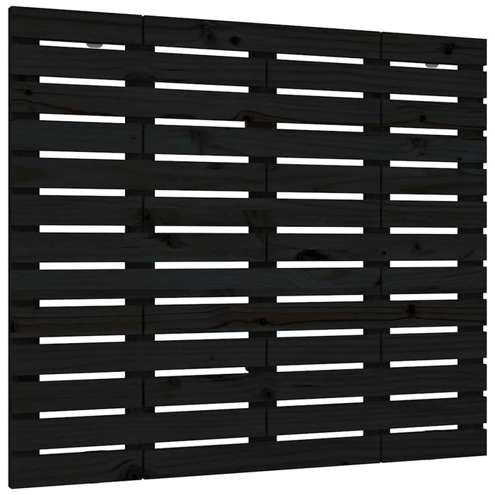 Tăblie de pat pentru perete, negru, 96x3x91,5 cm lemn masiv pin - WALTI WALTI