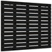 Tăblie de pat pentru perete, negru, 96x3x91,5 cm lemn masiv pin - WALTI WALTI