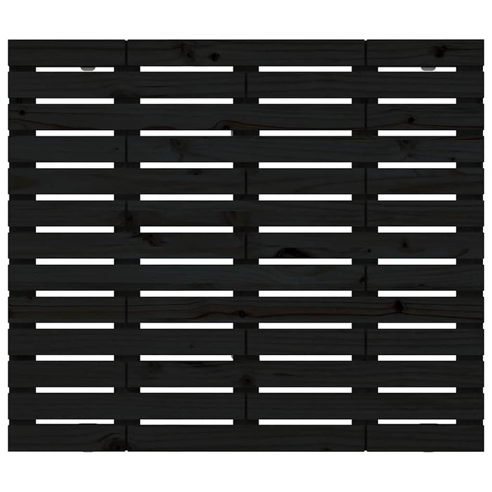 Tăblie de pat pentru perete, negru, 96x3x91,5 cm lemn masiv pin - WALTI WALTI
